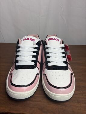 Hello Kitty Sanrio Women's Pink Casual Court Sneakers Size 11